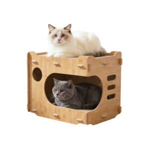Cat House Bed Plywood 45×32×31cm