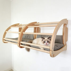 Wall Hanging Cat Bed Plyood 43×34×34cm