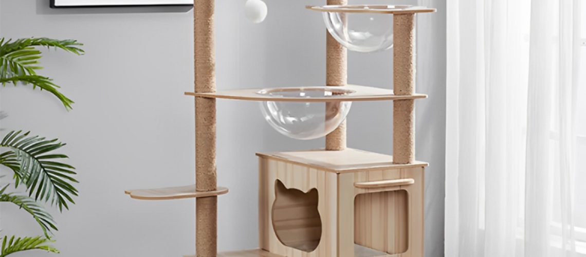 Modern Cat Tree Tower for Large Cats